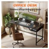 $47 Mericonia Computer Desk 48x24 in, Gaming Desk for Small Spaces