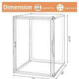 Large 17.7x13x13 Clear Acrylic Organizer Box with Magnetic Door