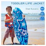 Toddler Swim Vest with Adjustable Straps 22-90 lb (1-9+ yrs) XL.