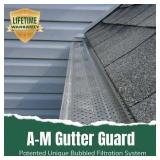 $106 A-M Gutter Guard - 6" (50 ft, Mill Finish) Heavy-Duty Aluminum