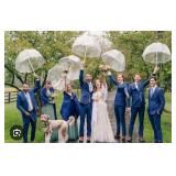 $66 Clear Bubble Wedding Umbrella, Windproof Transparent Dome
