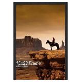 A PLUS MAX 15x23 Picture Frame, Black Engineered Wood