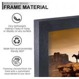 A PLUS MAX 15x23 Picture Frame, Black Engineered Wood