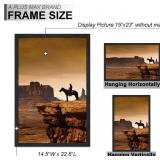 A PLUS MAX 15x23 Picture Frame, Black Engineered Wood