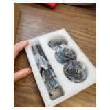 Tifanso Black Candle Holder 3Pcs Taper Candlesticks, Metal Decor