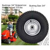 $71 15x6.00-6 Lawn Mower Tire, Wheel for John Deere, Craftsman
