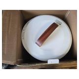 $110 Towel Warmer for Bathroom, Bucket, Wood Handle, Auto Shutoff