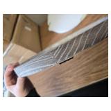 JJUUYOU Circular Wall Mirror, Weathered GREY, 16-Inch, Wood Framed