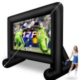 $100 Inlftable 17FT Inflatable Projector Screen Outdoor with Air Blower
