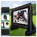$100 Inlftable 17FT Inflatable Projector Screen Outdoor with Air Blower