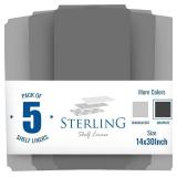 5 Pack Sterling Shelf Liners for Wire Shelf System, Graphite, 14 x 30