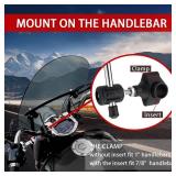 $53 Universal 18x16 Motorcycle Windshield (Light Smoke)