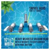 U.S. Pool Supply 17.5" Heavy Duty Weighted Flexible Pool Vacuum