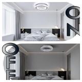 $85 Finktonglan 17.7" LED Chandelier Ceiling Light, 48W 6000K