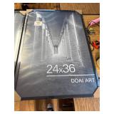 DOAI ART 24x36 Poster Frame Black 2 Pack HD Plexiglass