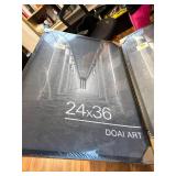 DOAI ART 24x36 Poster Frame Black 2 Pack HD Plexiglass