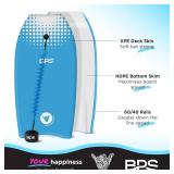 $55 BPS New Zealand Shaka Body Board for All Waves - Lightweight