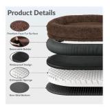 $89 71"x44"x12.5" Human Dog Bed for Adult Faux Fur Extra Large