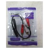 VCE 3.5mm Female to 2 RCA Splitter Male Stereo Audio Y Cable 2-Pack, Gold Plated Adapter Compatible for TV,Smartphones, MP3, Tablets, Speakers,Home Theater (8 inch)