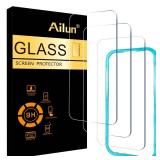 Ailun 3 Pack Screen Protector for iPhone 17 Pro [6.3 inch] with Installation Frame, Tempered Glass,Sensor Protection, Dynamic Island Compatible, Case Friendly [Not for iPhone 17/17 Pro Max/iPhone Air]