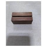 UNIQOOO 20 Pack Place Card Holders | Rustic Walnut Wood Escort Cards Display Stands | Table Number Sign and Photo Stand | Perfect for Retail Shop, Cafe, Home, Wedding, Dinner Party Events Decoration