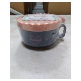 AI LOVE PEACE Ramen Bowl, 40 oz Microwaveable Noodle Cooker for Ramen, Pho, Soup, and Pasta, Dishwasher Safe and Portable, Ideal for Home, Office, Dorm, or Gift (Pink)