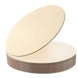 Wood Circles for Crafts, BULK 12 Inch Unfinished Wood Blank Rounds Wooden Cutouts for Crafts, Door Hanger, Door Design, Wood Burning