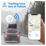 GPS Tracker for Vehicles,Car Tracker Work with Apple Find My(iOS Only),Strong Magnetic Case Adsorption,Real-Time Positioning Tracking Device for Vehicles,Truck,Bicycle,Motorbike,Caravan (Black,2PCS)