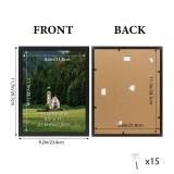 HORLIMER 8.5 x 11 Picture Frame Set of 12, Black Photo Frames 8.5 by 11 for Certificate Diploma Document, Wall Hanging or Tabletop Display