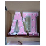 Valentines Day Decorations -4 LED Marquee Light Up Letters LOVE for Home Valentines Shelf Mantel Fireplace Tabletop Wedding Party Decorations