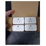 2025 New SwitchBot HomeKit Smart Plug Mini 15A, No Hub Required, Energy Monitor, WiFi(2.4G Only) Outlet Works with Apple HomeKit, Alexa, Google Home, App Remote Control & Timer Function(4 Pack)