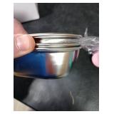 Acellegic 3 Pack Stainless Steel Snack Containers 2 Compartment Snack Containers with Lids Lunch Container 14 oz Food Box for Adult Outdoor Camping (Green,Blue,Pink) CONTAINERS ONLY