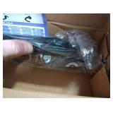 TVWOO Black Wrap Around Curtain Rods:5/8 Small Blackout Adjustable Window Curtain Rod for Bedroom Kitchen Apartment Renter Friendly,Room Darkening Curved Drapery Rods Easy Install,Matte Black 36-72