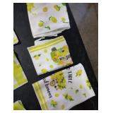 Tudomro 6 Pcs Christmas Lemon Kitchen Towels Lemon Themed Dish Christmas Cloth Hand Tea Towels Housewarming Gift for Home for Kitchen