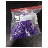 Craft Pearl 33 Feet Pearl Beads Garland for Christmas Tree, 10MM Purple Faux Pearls Strings Bead Roll Strand for Wedding Party Christmas Tree Decoration