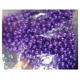 Craft Pearl 33 Feet Pearl Beads Garland for Christmas Tree, 10MM Purple Faux Pearls Strings Bead Roll Strand for Wedding Party Christmas Tree Decoration