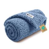 Luciphia Premium Fleece Dog Puppy Blanket Soft Pet Sherpa Calming Cat Blankets Throw for Small Medium Dog Cat(Haze Blue,30x20 inches)