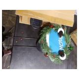 FestiChic Solar Christmas Yard Decorations Outdoor - 2 Pack Metal Xmas Yard Signs 30in Snowman Santa Claus Lighted Garden Stakes with Colorful Lights for Garden Pathway Holiday Winter Lawn