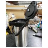 Cresimo Coffee Carafe with Pump - 102oz / 3L Airpot 12 Hours Large Hot Water Carafe, Cocoa Dispenser for Parties - Tea Flask, Insulated Stainless Steel Airpots for Hot Beverage Dispenser -Coffee Pump