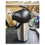 Cresimo Coffee Carafe with Pump - 102oz / 3L Airpot 12 Hours Large Hot Water Carafe, Cocoa Dispenser for Parties - Tea Flask, Insulated Stainless Steel Airpots for Hot Beverage Dispenser -Coffee Pump