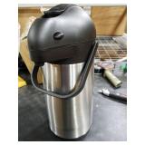 Cresimo Coffee Carafe with Pump - 102oz / 3L Airpot 12 Hours Large Hot Water Carafe, Cocoa Dispenser for Parties - Tea Flask, Insulated Stainless Steel Airpots for Hot Beverage Dispenser -Coffee Pump