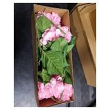 Softflame Artificial/Fake/Faux Flowers - Hydrangea Pink 4PCS for Wedding, Home, Party, Restaurant