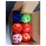 Joyberg Practice Golf Balls 24 Pack, 42mm Plastic Golf Balls, Practice Golf Balls for Backyard, Training Golf Balls for Swing Practice (Multicolor)