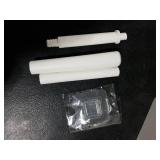 Toilet Brush and Holder Set, Silicone Toilet Bowl Brush, Bathroom Accessories, Durable Toilet Scrubber Bristles, Compact Size for RV, Wall Mountable, Drip-Proof, Deep Cleaning. (White)