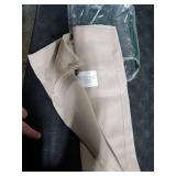 WelvetBLK Stone Cafe Blackout Curtains Tier 36 Inch Length 2 Panels, Soft Solid Thermal Insulated Room Darkening Small Kitchen Window Curtains Over Sink for Bathroom, Stone, Each 30 Wx36 L