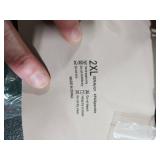 OEAK Womens Wireless Bras Scalloped Push Up Bralettes No Underwire Supportive Tshirt Bra Seamless Comfortable Everyday Bras Grey 2XL