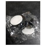 MOROBOR Stainless Steel Drawer Knobs, 2pcs Self-Stick Instant Cabinet Handle Pulls, 1.18Inch Adhesive Sliding Door Stick On Handle with Mounting Screws for Glass Cabinet Cupboard Drawer (Matte Black)