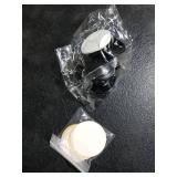 MOROBOR Stainless Steel Drawer Knobs, 2pcs Self-Stick Instant Cabinet Handle Pulls, 1.18Inch Adhesive Sliding Door Stick On Handle with Mounting Screws for Glass Cabinet Cupboard Drawer (Matte Black)