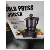 Juicer Machines with 5.8 Large Feed Chute, Cold Press Juicer for Whole Vegetables and Fruits 400W, Slow Masticating juicer Easy to Clean Juice Extractor Machine High Juice Yield