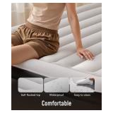 Airefina Air Mattress Full with Built in Pump, Comfort 18 Raised Inflatable Mattress, Upgraded Vertical Beams Blow Up Mattress Air Bed with Carry Bag for Guest Home, Colchones Inflables 700 lbs Max